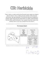 This case study takes place at a fictional biotechnology company developing herbicides against invasive plant species. . Csi herbicide answer key quizlet